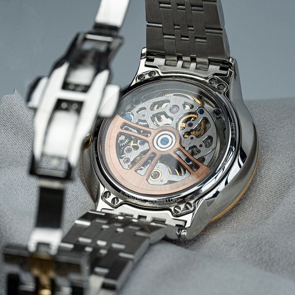 AJUT Automatic Tourbillon Movement Men Watch Sapphire Mirror Dragon Dial Mechanical Watches For Men 0501