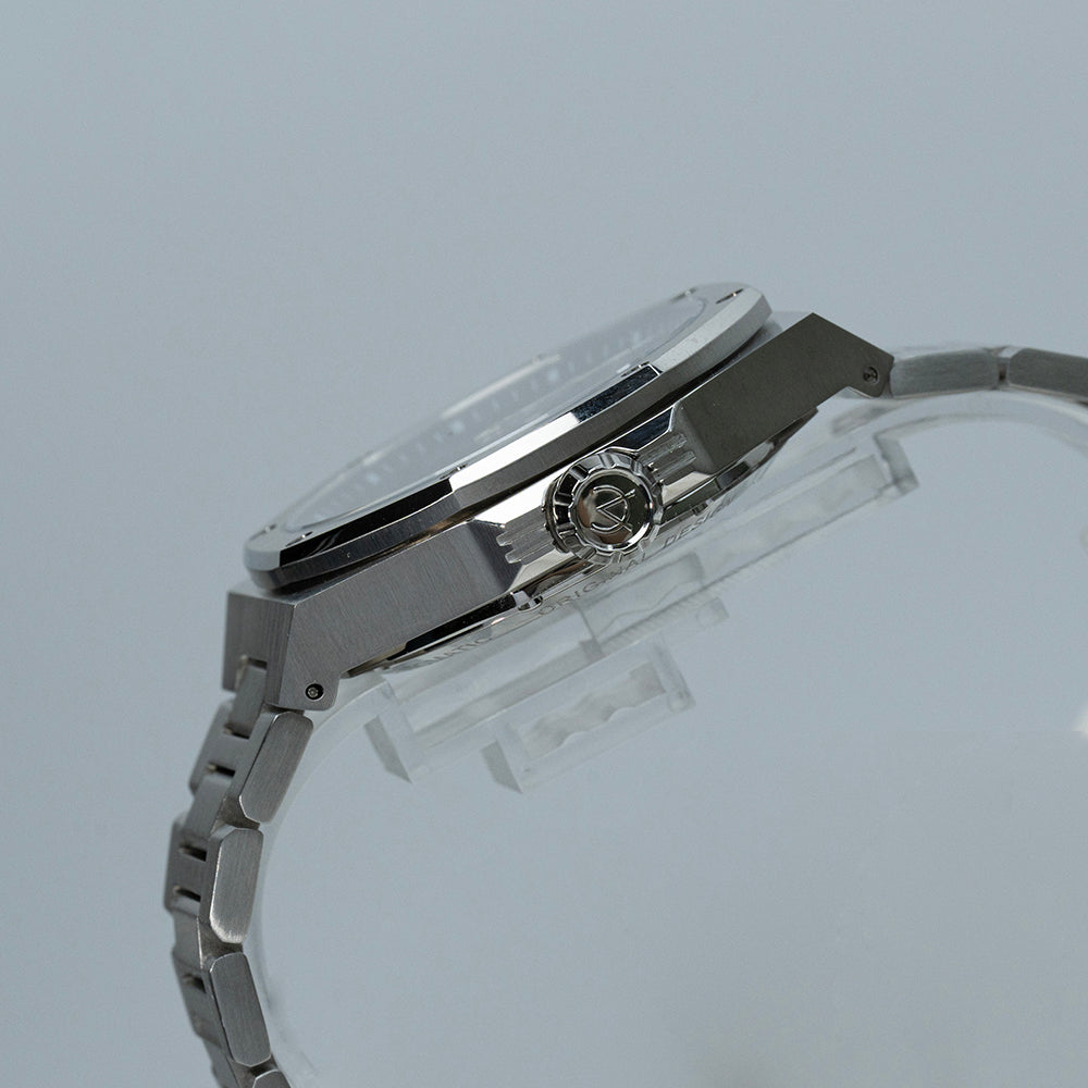 AJUT Automatic Tourbillon Watch Man Self Winding Mechanical Skeleton Stainless Steel Wristwatch 0517