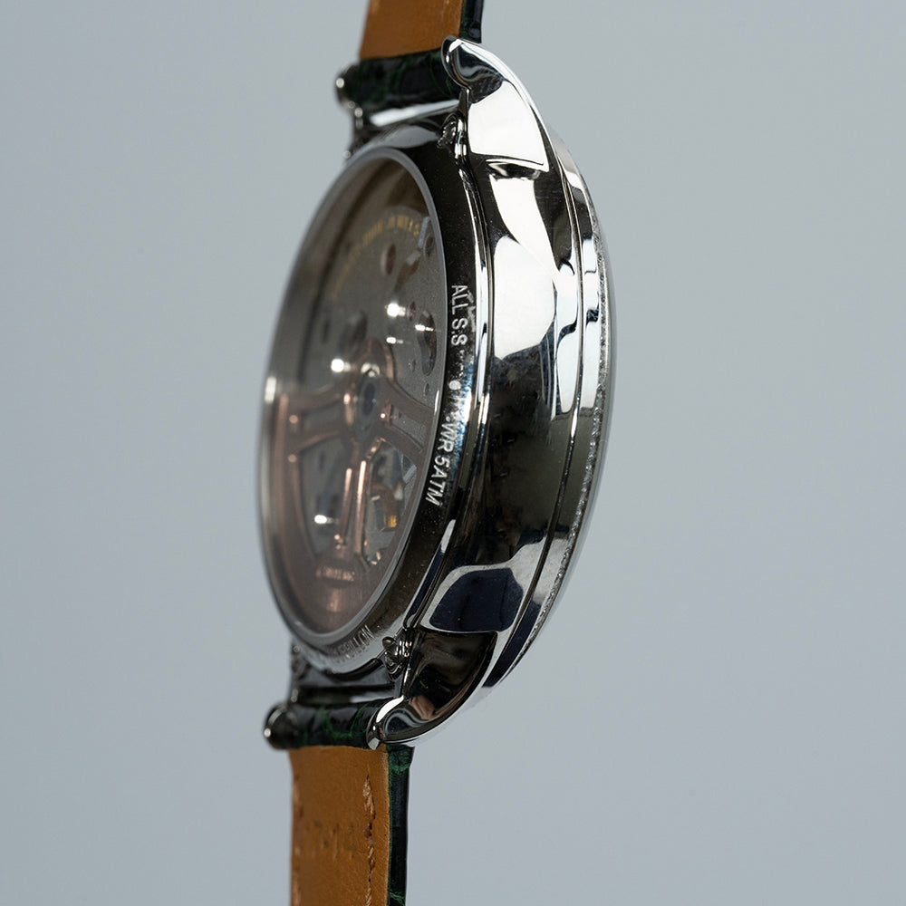 AJUT Automatic Tourbillon Mechanical Women Watch Luxury inlaid With Star-shaped Ladies Watch Fashion 0398L