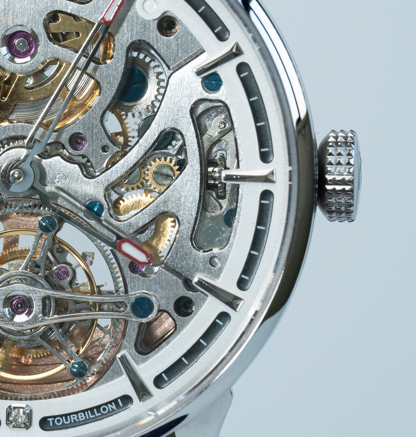 AJUT automatic tourbillon mechanical skeleton mens watch sapphire mirror waterproof hollow luxury man wristwatches 0508
