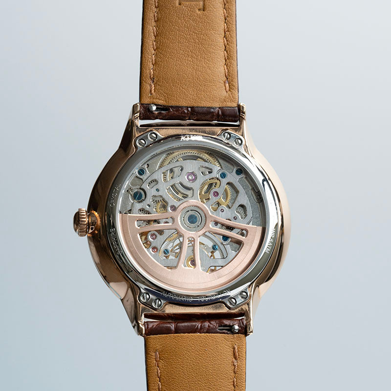 AJUT automatic tourbillon movement men watch vintage sapphire glass simple dial self wind mechanical watches for men Business 0345
