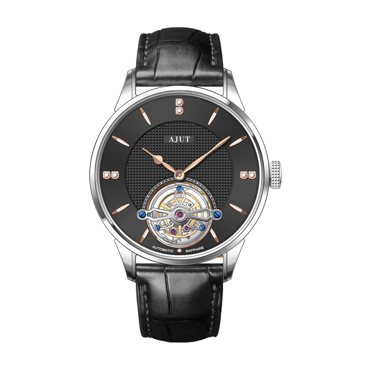 AJUT oil pressure surface sapphire mirror 50 meters waterproof men's watch AM0253