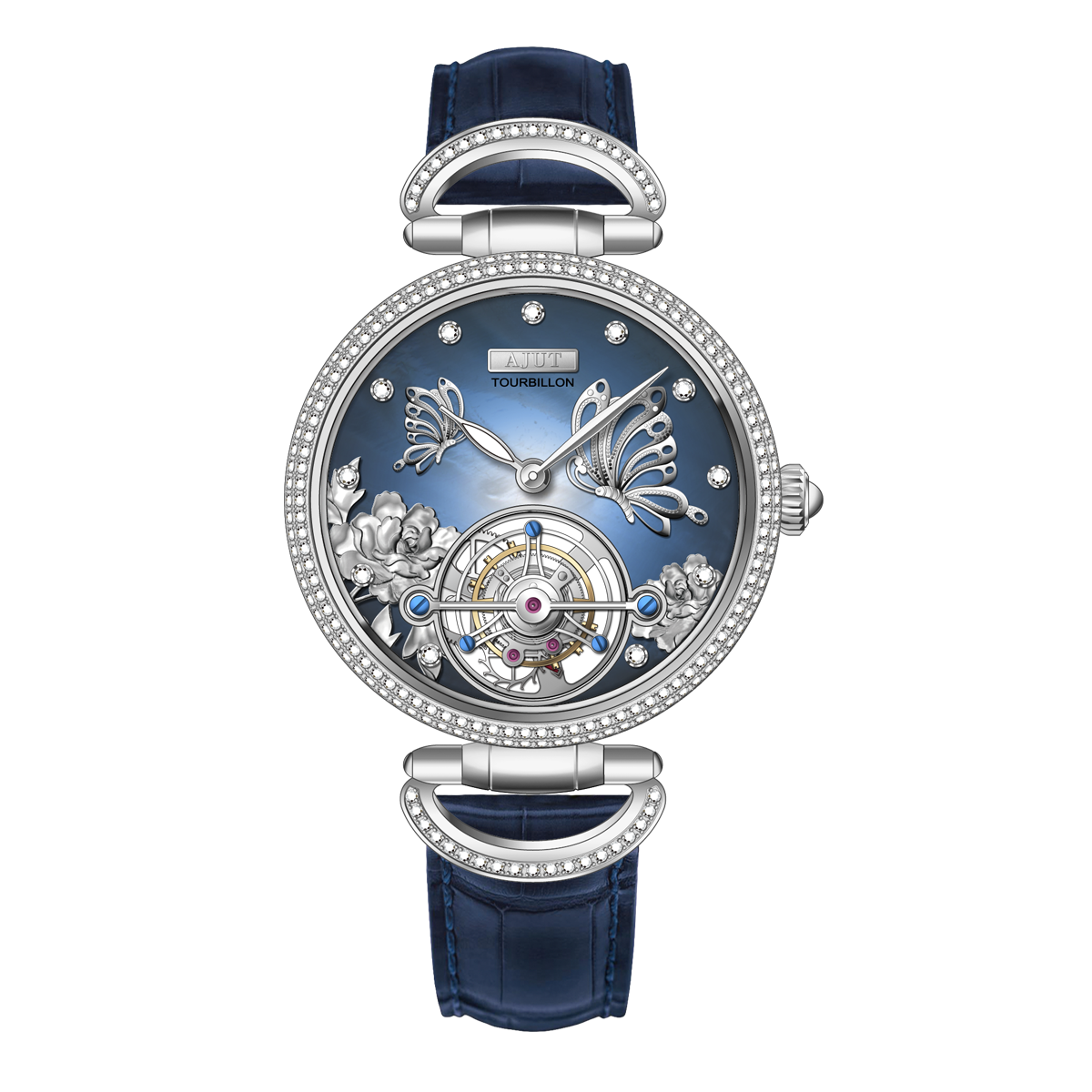 AJUT Luxury Tourbillon Ladies Women Watch Limited Edition TAL0314