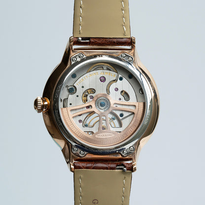 AJUT Automatic Tourbillon Movement Men Watch Sapphire Mechanical Panda Dial Watches Man 0346