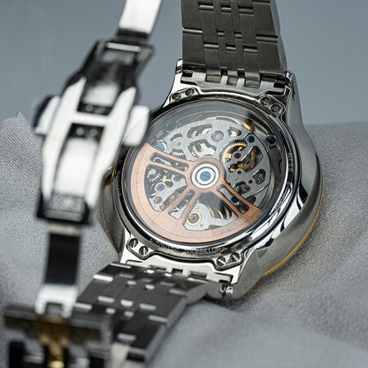 AJUT Automatic Tourbillon Movement Men Watch Sapphire Mirror Dragon Dial Mechanical Watches For Men 0501