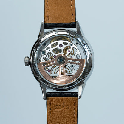 AJUT Automatic Tourbillon Mechanical Watches For Men Luxury Hollow Dial Men Watch Fashion 0508