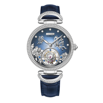 AJUT Luxury Tourbillon Ladies Women Watch Limited Edition TAL0314